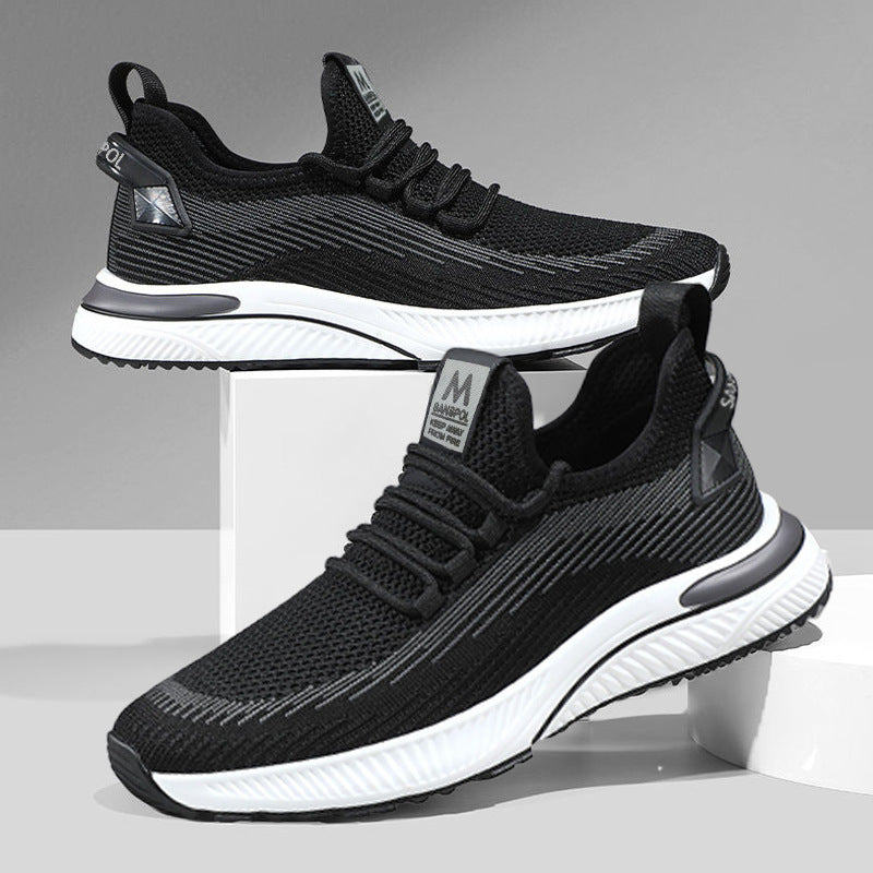 Herrer Åndbare Løbesneakers med let støddæmpningsteknologi og fleksibelt overmateriale Stilla