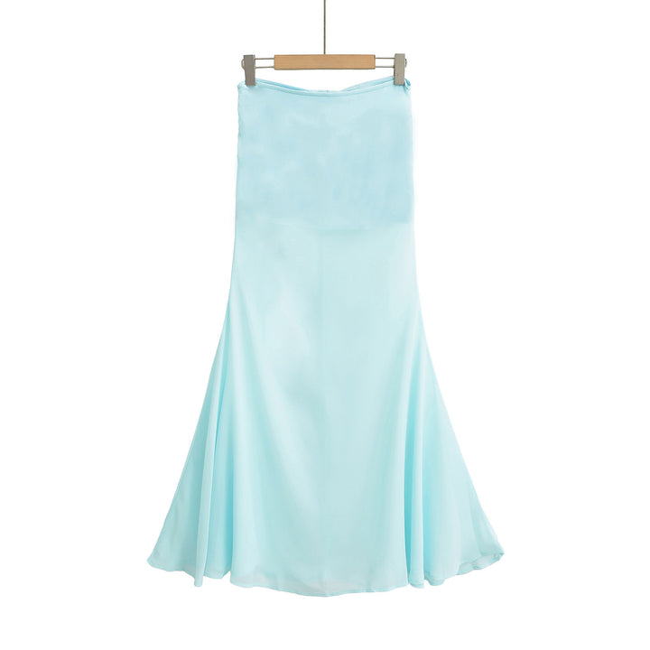 Dame Elegant Maxi-nederdel med flydende snit og sart tekstur Stilla
