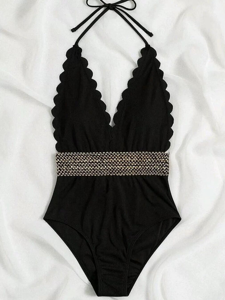 Dame Zigzag Halter Badedragt Stilla