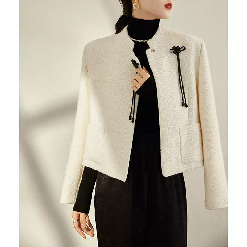 Dame modejakke med asymmetrisk design Stilla