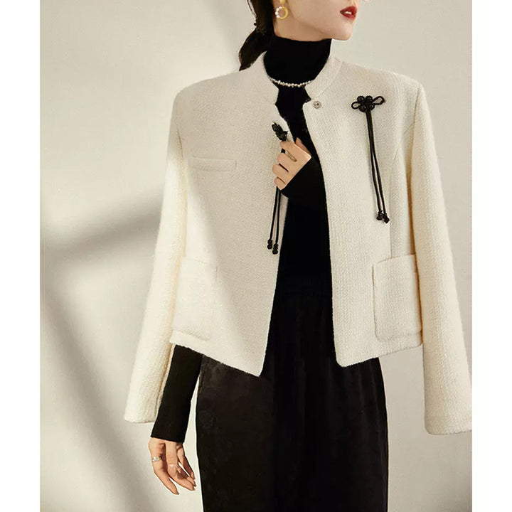 Dame modejakke med asymmetrisk design Stilla