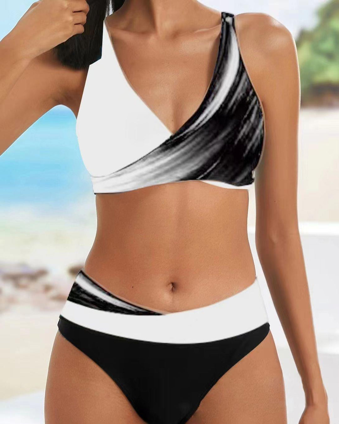 Dame bikini sæt med innovativ gradient skovæ