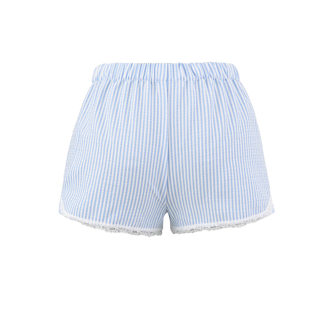 Dame shorts med delikate spidse accenter og elastisk talje Stilla