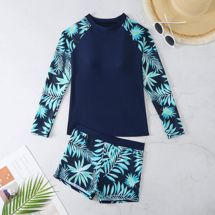 Dame UV-beskyttelse Surf-Sæt med langærmet Rashguard og Shorts Stilla