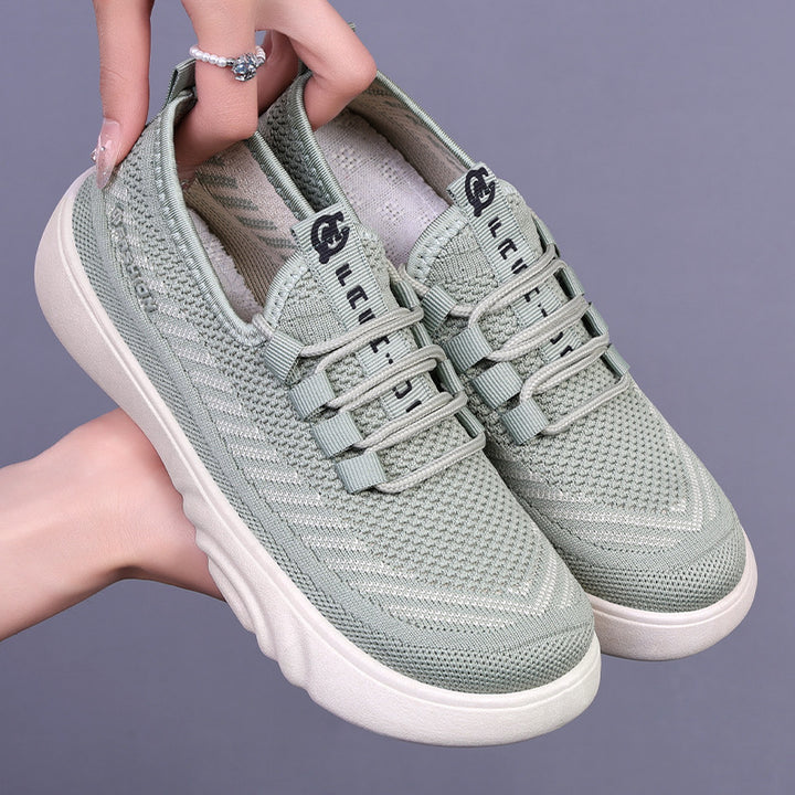 Dame Åndbare Slip-On Sport Sneakers med Fleksibel Pasform Stilla