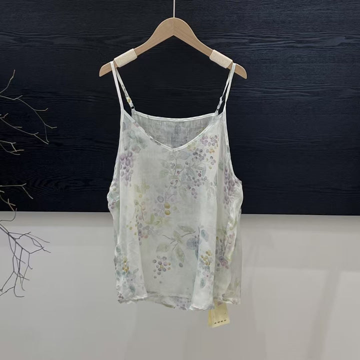 Femme Floral Print Strop T-shirt Stilla