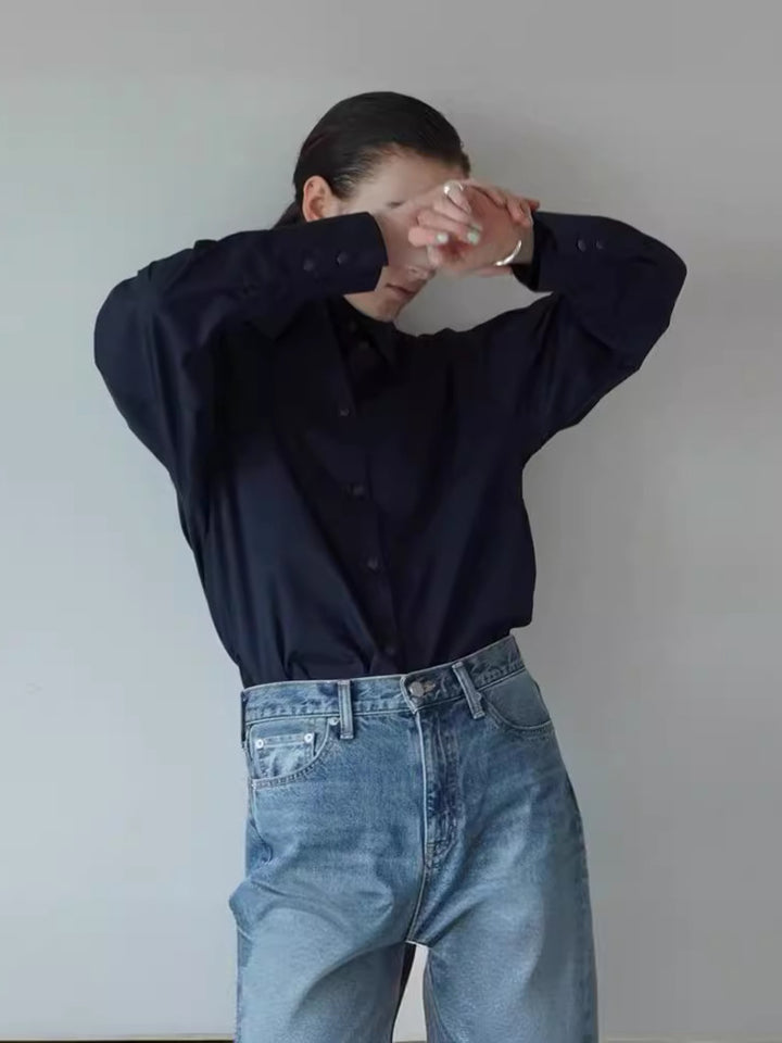 Damer elegant bluse med oversized snit og kvalitetsdetaljer Stilla