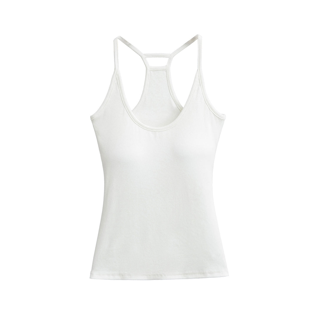 Dame sporty tanktop med racerback og åndbart bomuldsstof Stilla