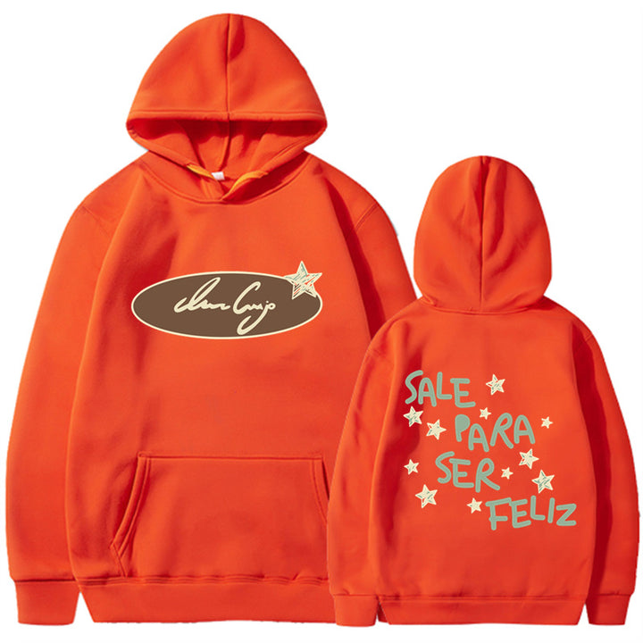 Kvinders hoodie sweatshirt med kreativ skrifttype og iøjnefaldende design Skovae