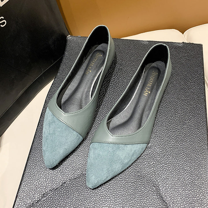 Dame nan spitze slip-on halvskor i materialmix med ergonomisk komfortfodbetræk og fleksibel profil sål Skovae