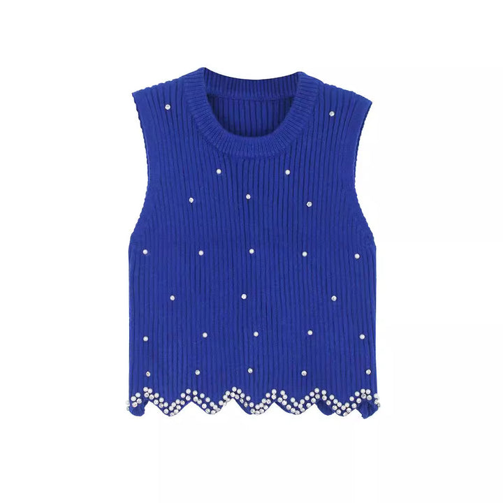 Dame elegant strik top med glimmer accenter Stilla
