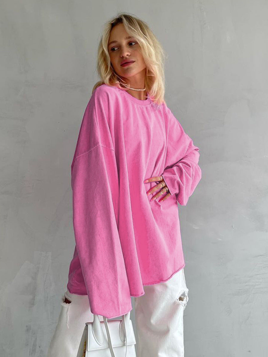Dame Oversized Sweatshirt med komfortabel pasform og afslappede detaljer Stilla