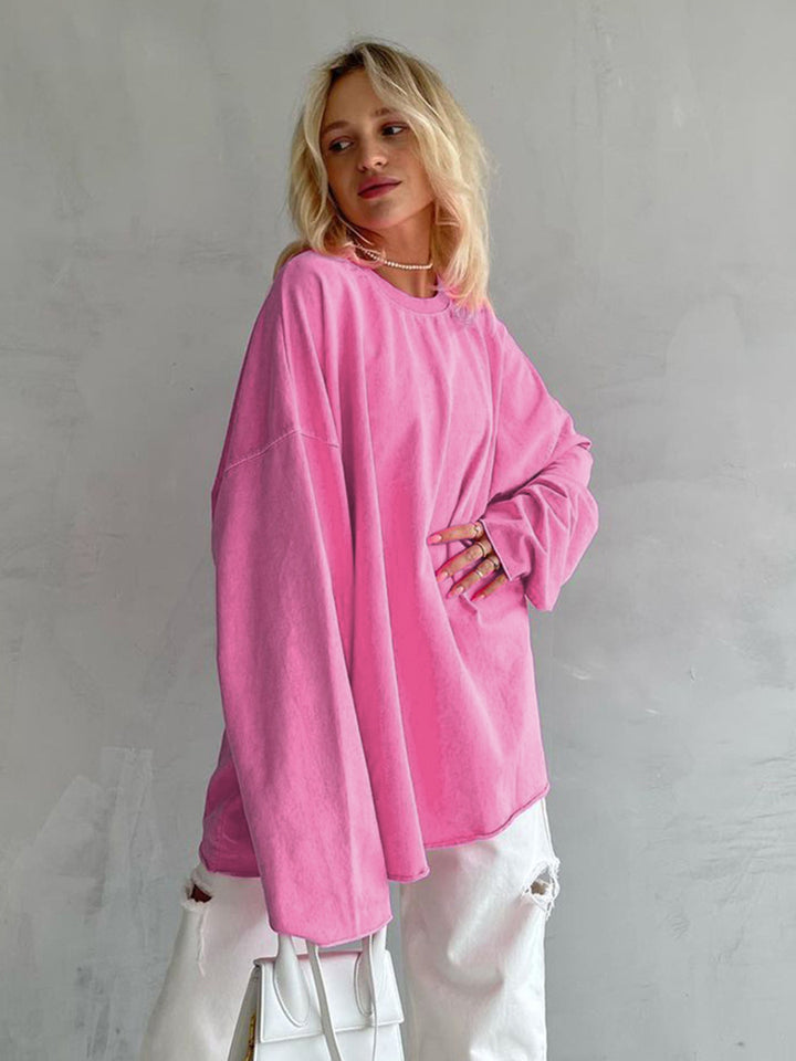 Dame Oversized Sweatshirt med komfortabel pasform og afslappede detaljer Stilla