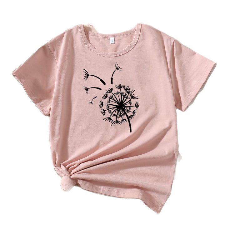 Kvinder Relaxed Fit Løvehud Grafik T-Shirt Stilla