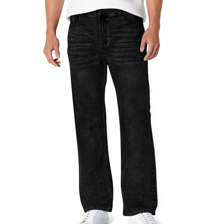 Herrer casual bootcut jeans med moderne vasker Skovae