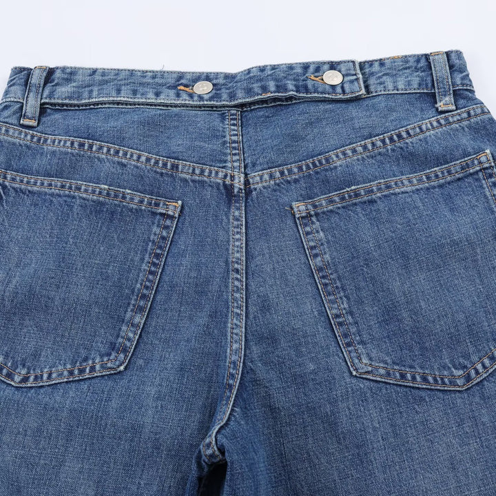 Dame Tapered Jeans med elastisk kant og behagelig pasform Skovae