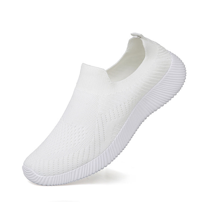 Unisex nan ultralet slip-on sko i fine strik med anatomisk komfortfodseng og ribbet fleksibel sål Skovae
