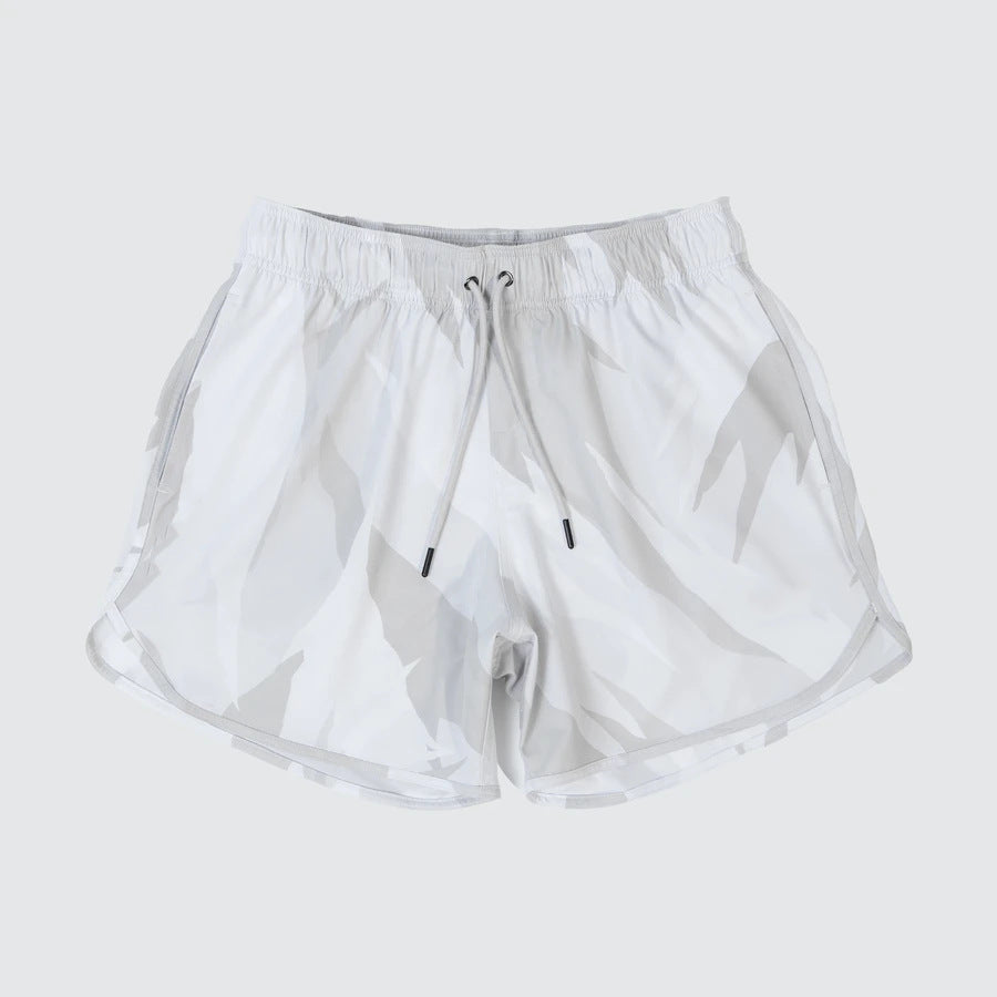 Herrer Sporty Badebukser med moderigtigt camouflage-mønster og elastisk talje Stilla