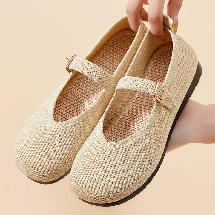 Femme strækbare Mary Jane Ballerinas med behageligt elastikbånd Stilla