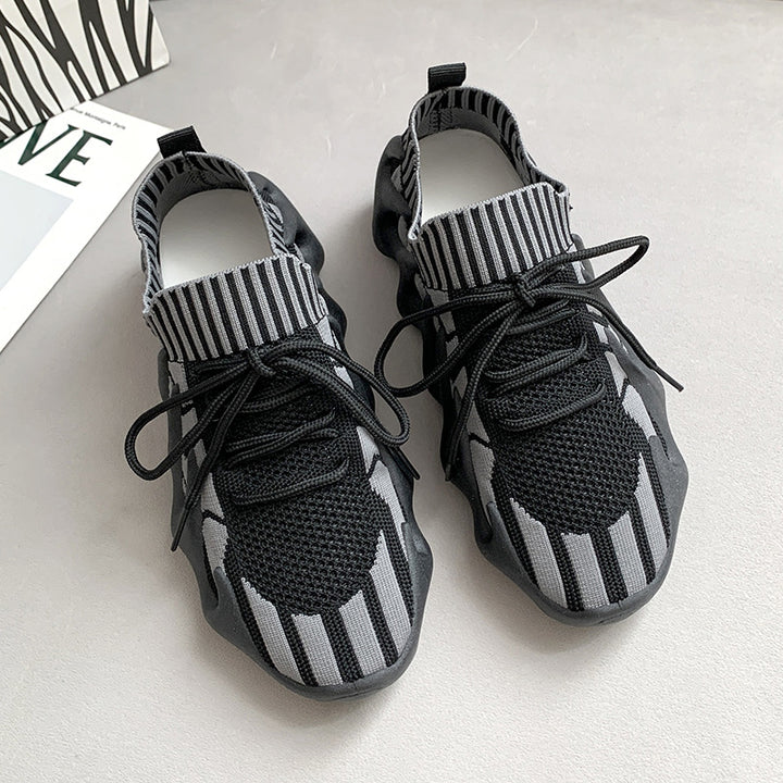 Dame Sporty Sneakers med struktureret overmateriale og innovativ sål Stilla