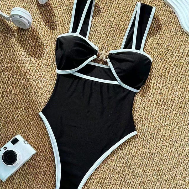 Dame en del badedragter med moderigtige bustier og justerbare stropper Skovae