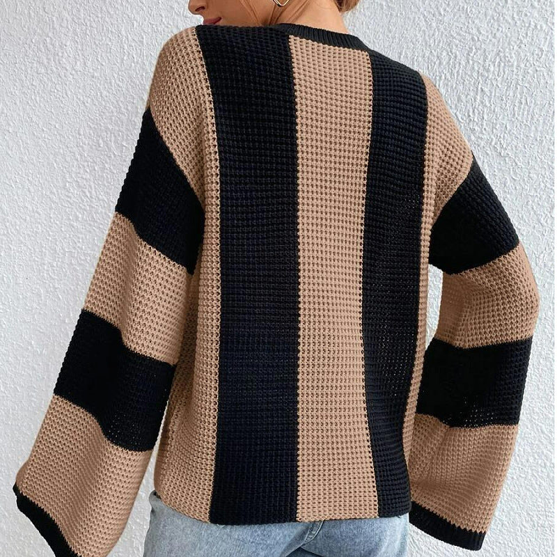 Damer strikket sweater med oversized snit og åndbart design Stilla