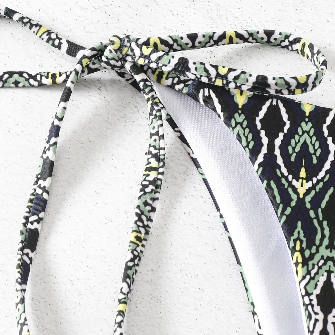 Dame triangel-bikini med legende knude-design Skovae