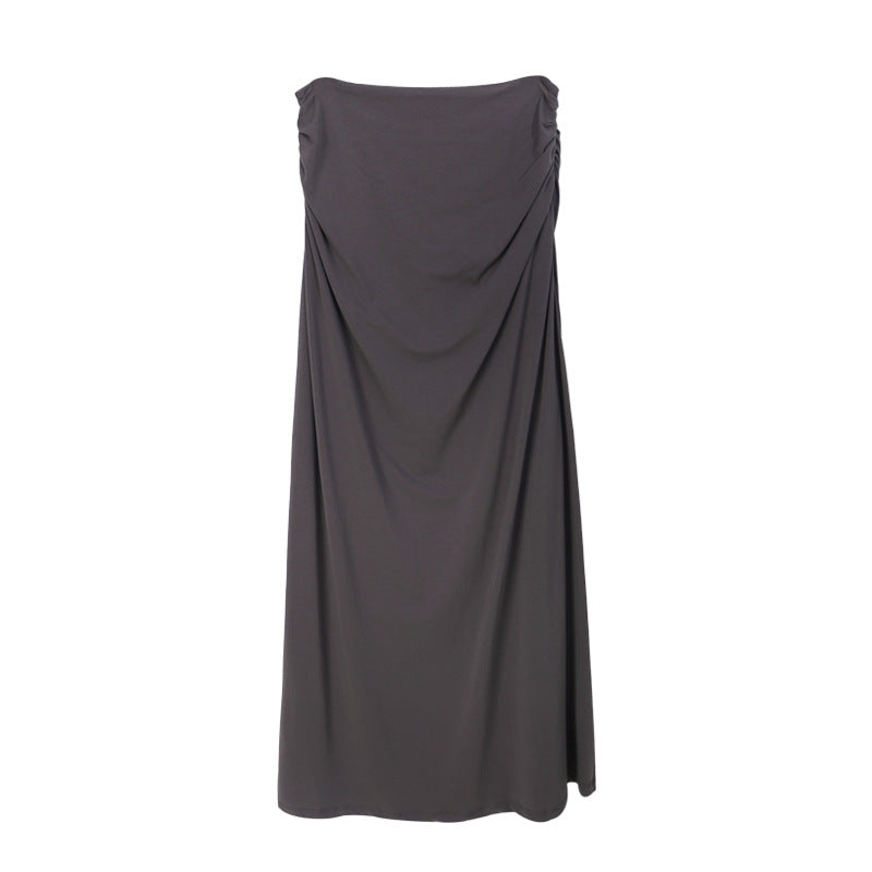 Dame lang maxi kjole med unikke cut-out detaljer og figurformende snit Stilla