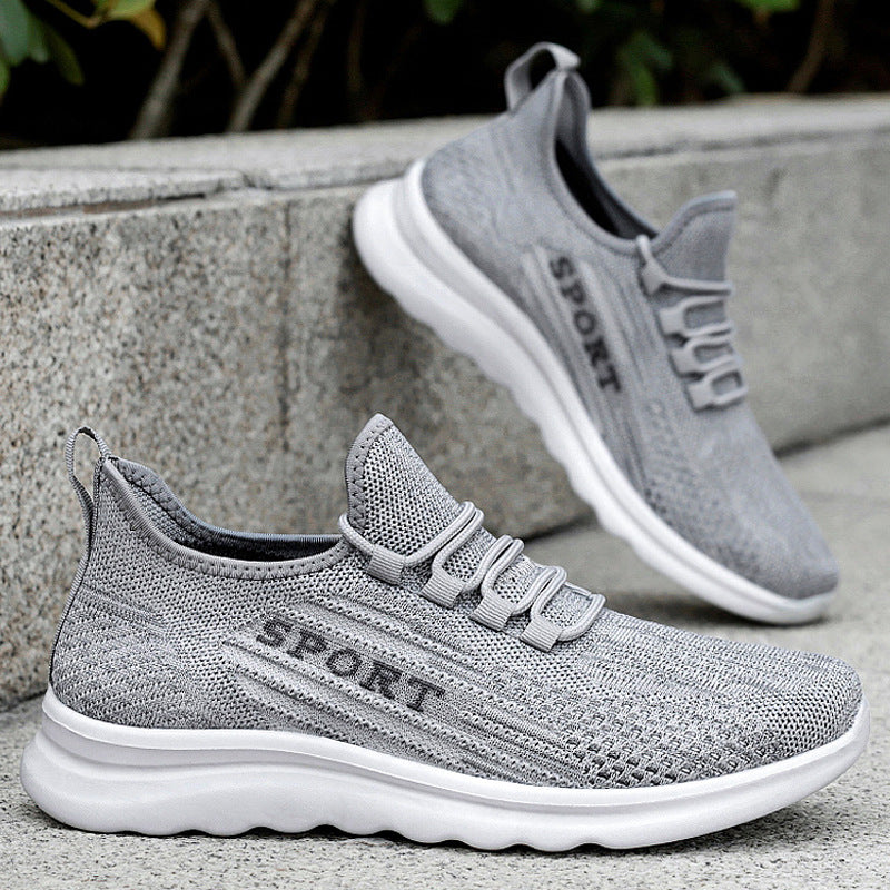 Femme Let Slip-On Sport Sneakers med fleksibel Strikovermateriale Stilla