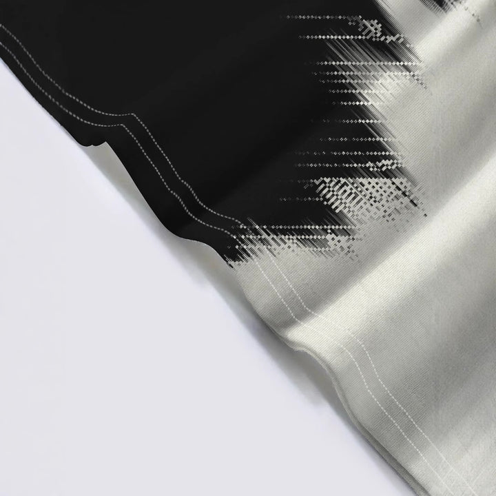 Herrer T-shirt med moderne farvegradient og unikt struktureret design Stilla
