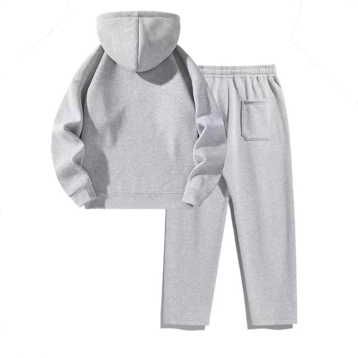 Kvinders sporty hoodie sæt med praktisk zipjakke og komfortable joggingbukser Skovae