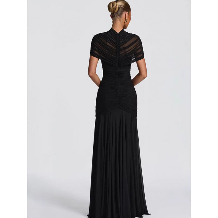 Damen Glamouröses Abendkleid mit figurbetontem Design und Cut-Outs Skovae