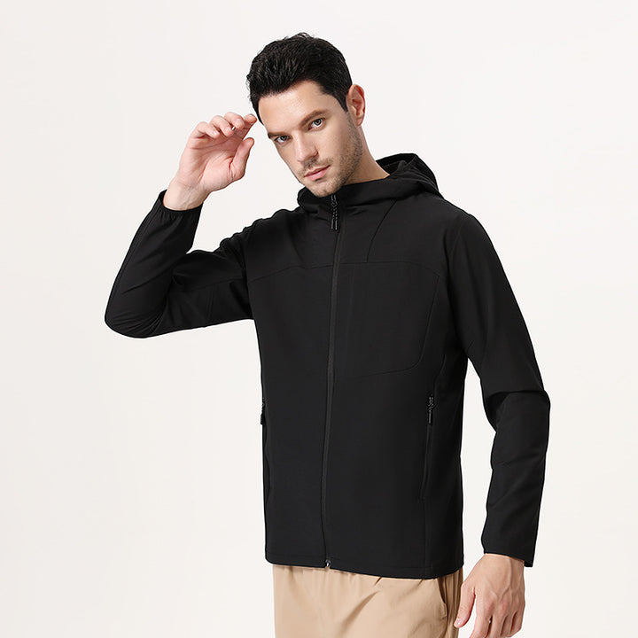Herrer Sportiv Outdoor-jakke med åndbart materiale Stilla
