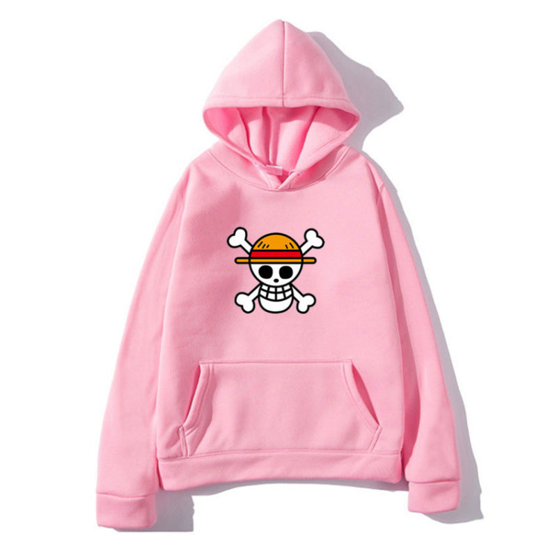 Dame hoodie med kreativ piratdesign og behagelig pasform Skovae