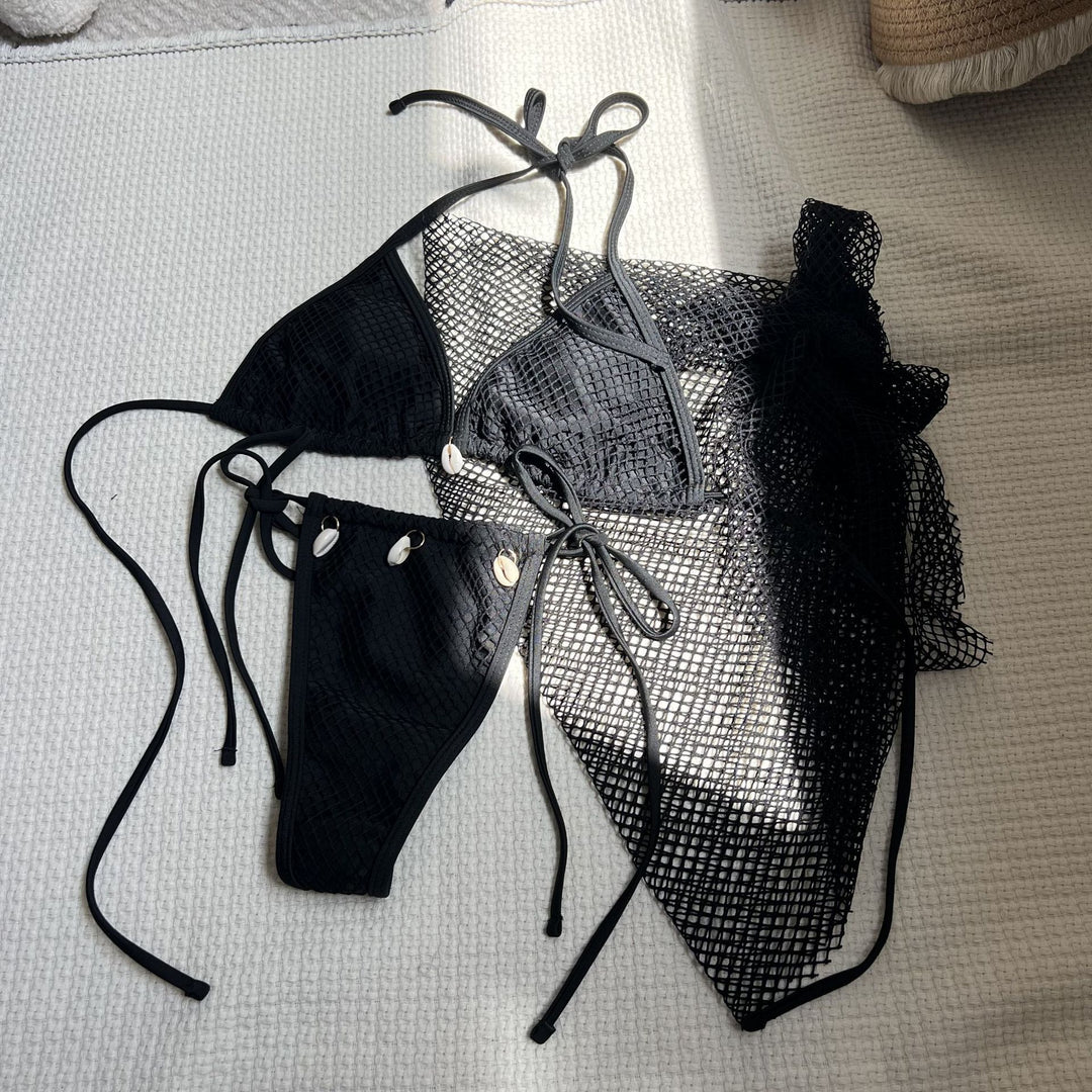 Dame Bikini-sæt med raffineret netdesign Stilla