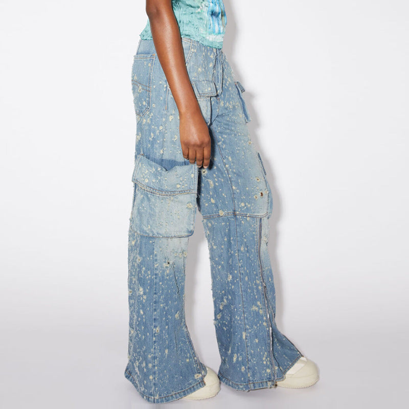 Dame Cargo-Jeans med innovativt design og funktionelle lommer Stilla