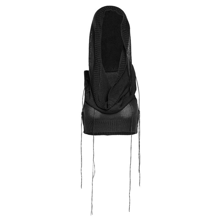 Dame hoodie med innovativt stropdesign og åndbart strik Stilla