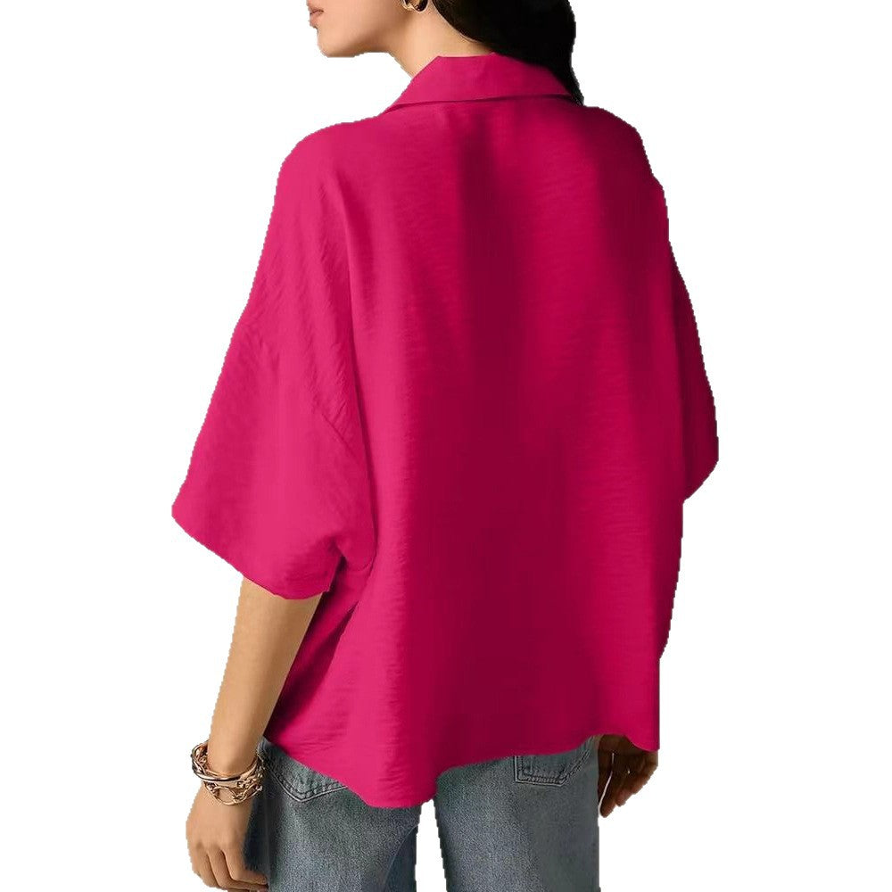 Dame elegant løs bluse Stilla