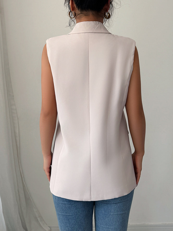 Dame Elegant skåret ærmeløs blazer Stilla