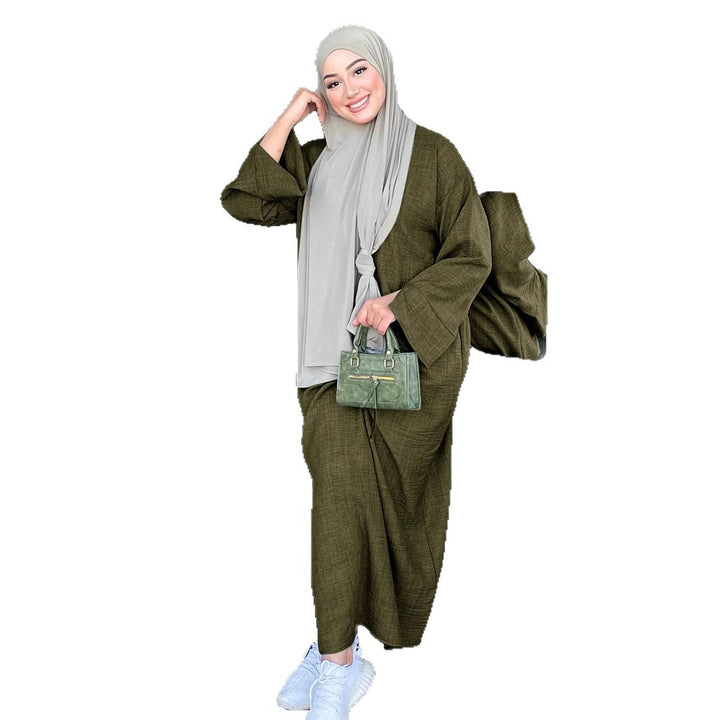 Dame Mode Kaftan med Bred Skæring Stilla