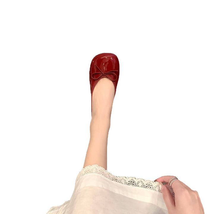 Dame ballerina sko med moderne sløjfedetail Stilla