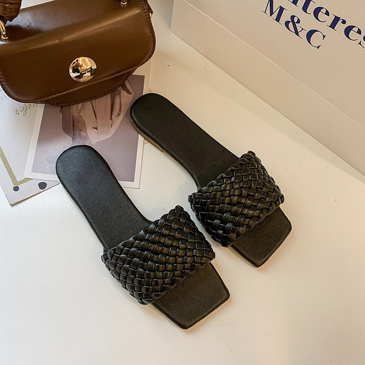 Dame Komfortable Clogs med flettet rem og skridsikker sål Stilla
