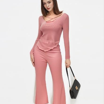 Dame Elegant og komfortabelt to-delt outfit Stilla