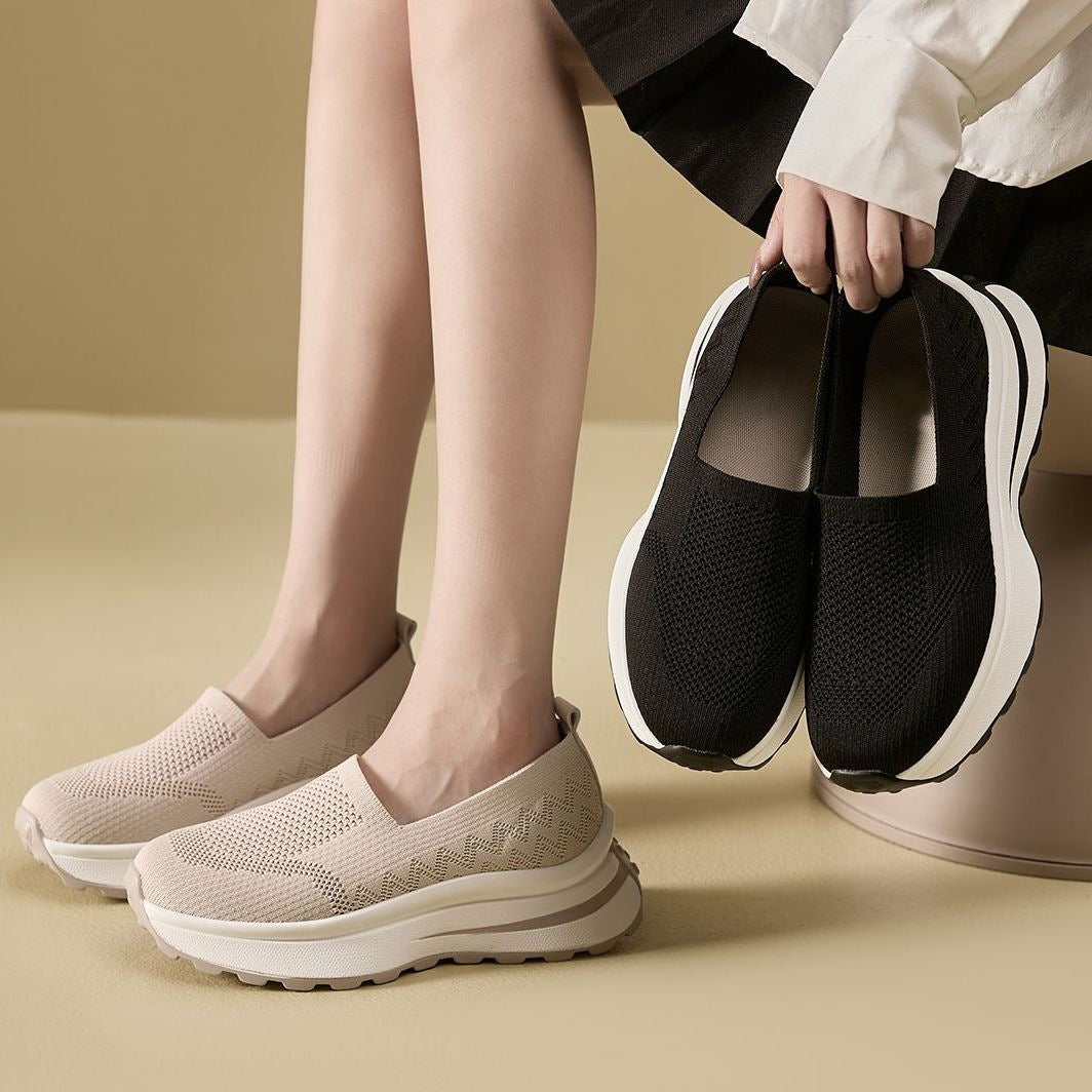 Dame Slip-On Komfort-Sneakers med skridsikker sål og åndbart overmateriale Stilla