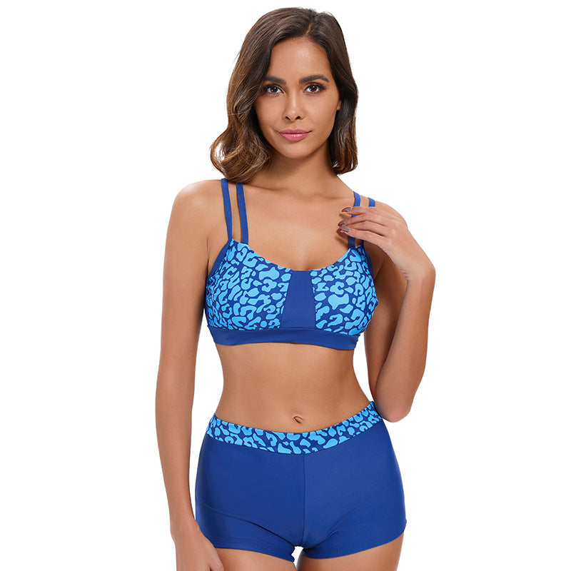 Dame Sporty Bikini-sæt med to justerbare stropper og højskårne shorts Stilla