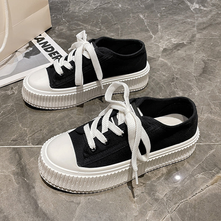 Dame Chunky Sneakers med struktureret sål og åndbart overmateriale Stilla
