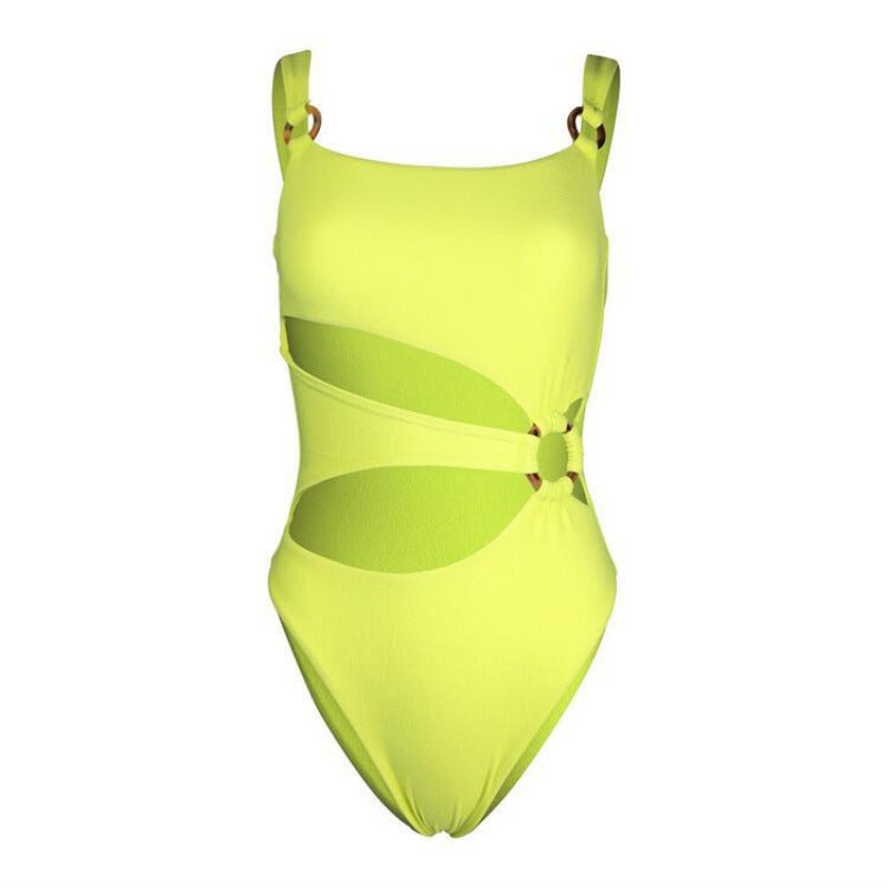Dame heldragt-badebukser med stilfulde cut-out-detaljer og justerbare stropper Stilla