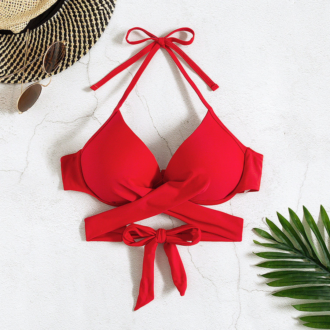 Dame bikini top med legende knude og elegant design Skovae