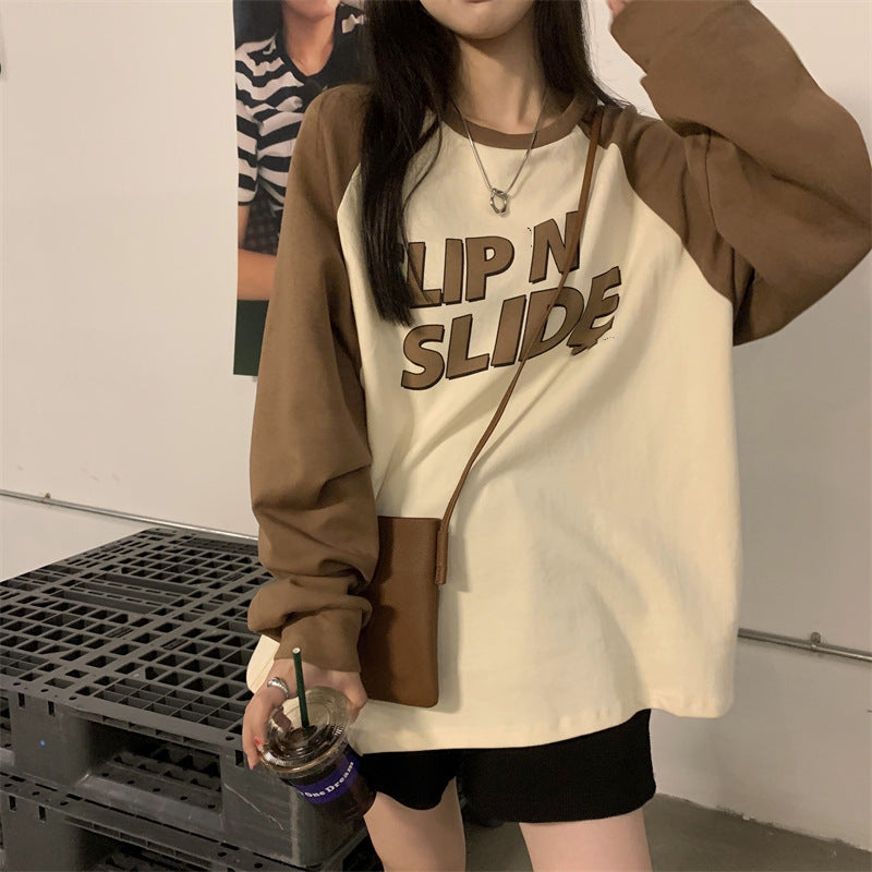 Femme Grafik Raglan Ærme T-Shirt Stilla