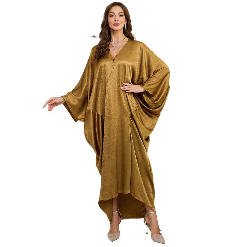 Dame Kaftan med elegant V-udskæring og flydende snit Stilla